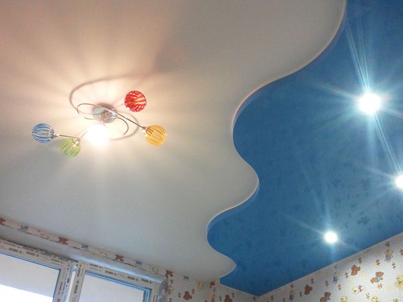 Натяжные потолки в детскую